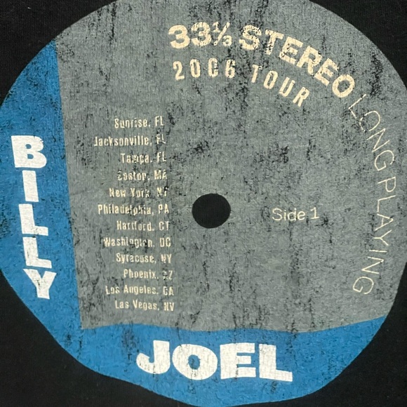 Billy Joel 2006 Tour T-Shirt Mens Size M - Picture 4 of 10